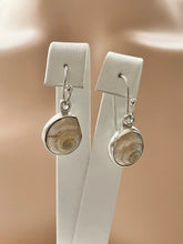 Load image into Gallery viewer, Sterling Silver 925 Shell Set Dangle Earrings , Pendant & Chain 18’