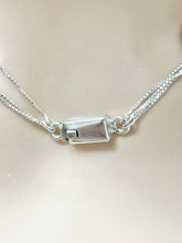 Load image into Gallery viewer, Sterling Silver 925 Triple Strand Layered Necklace