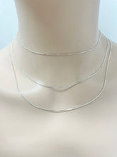 Load image into Gallery viewer, Sterling Silver 925 Triple Strand Layered Necklace
