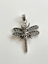 Load image into Gallery viewer, Sterling Silver 925 Dragonfly Pendant
