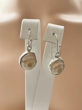 Load image into Gallery viewer, Sterling Silver 925 Shell Set Dangle Earrings , Pendant &amp; Chain 18’
