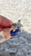 Load image into Gallery viewer, Silver 925 Lightweight Starfish Ring Electroform Jewelry
