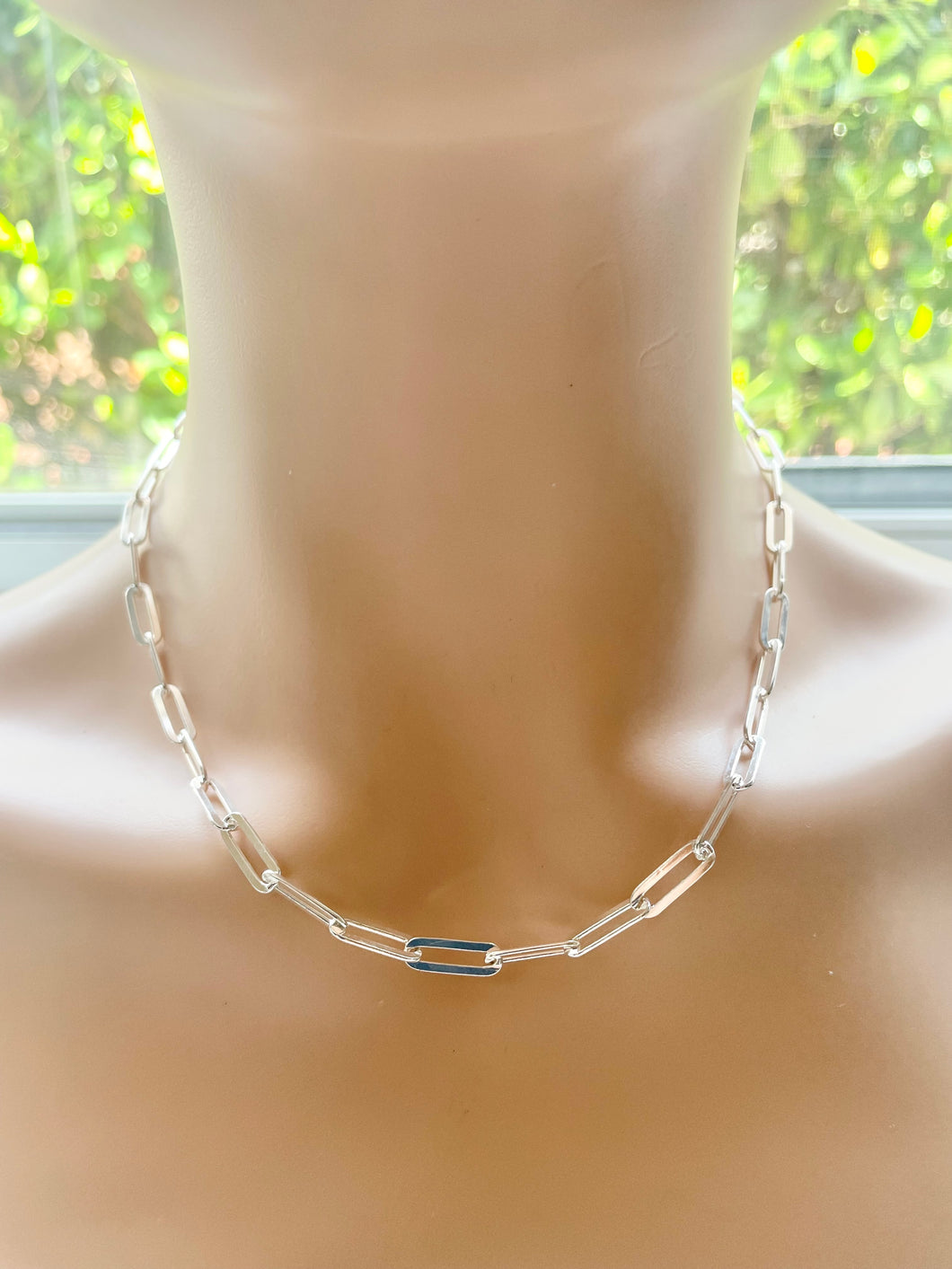 Sterling Silver 925 Chain Necklace 18”