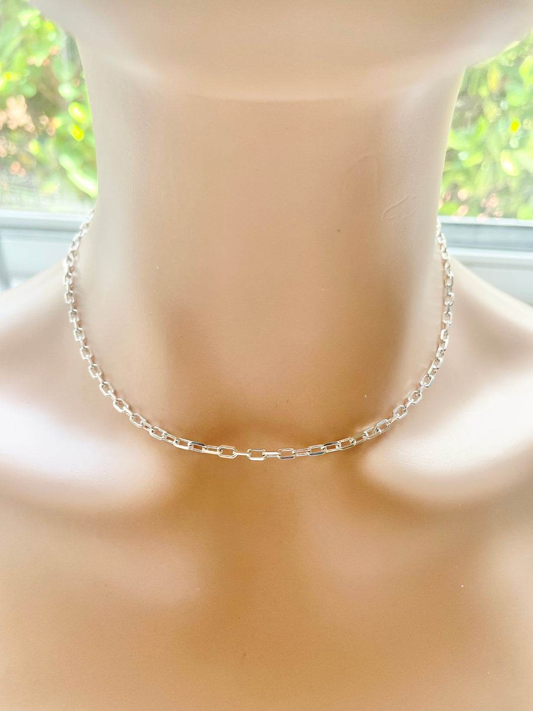 Sterling Silver 925 Chain Necklace 16”