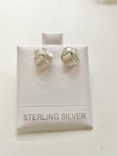 Load image into Gallery viewer, Knot Post Earrings Sterling Silver 925
