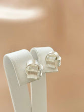 Load image into Gallery viewer, Knot Post Earrings Sterling Silver 925
