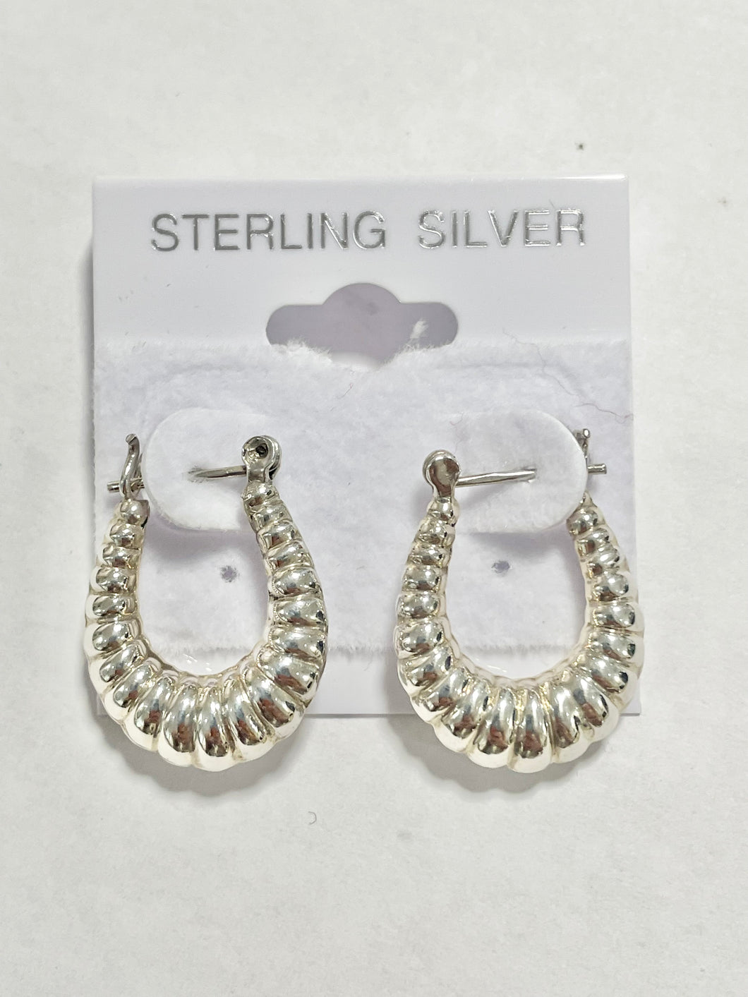 Sterling Silver 925 Classic Lighter Hoop Earrings