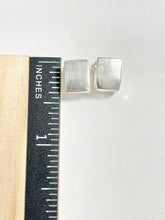 Load image into Gallery viewer, Sterling Silver 925 Small Cube Huggies
