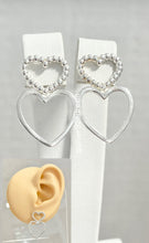 Load image into Gallery viewer, Sterling Silver 925 Heart Stud Earrings
