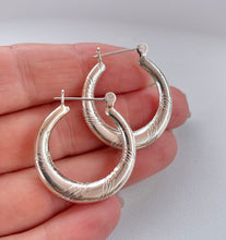 Load image into Gallery viewer, Large Sterling Silver 925 Hoop Earrings
