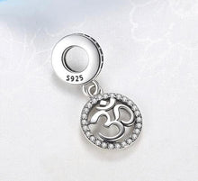 Load image into Gallery viewer, Sterling Silver 925 Om Charm Bead
