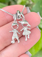 Load image into Gallery viewer, Boy and Girl Necklace Sterling Silver 925 Chain
