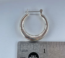 Load image into Gallery viewer, Large Sterling Silver 925 Hoop Earrings
