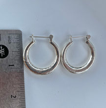 Load image into Gallery viewer, Large Sterling Silver 925 Hoop Earrings
