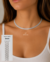 Load image into Gallery viewer, Sterling Silver 925 Chain Choker 16” 5mm
